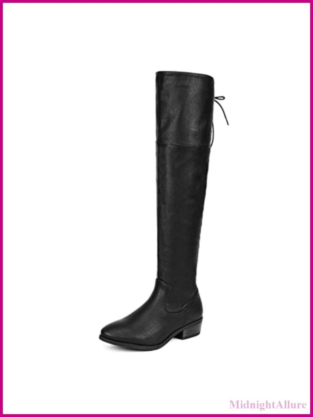 Suede Over the Knee Riding Boots Pull-On Heeled